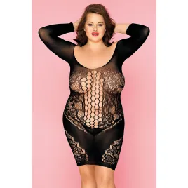 Платье-сетка и стринги Candy Girl Merimba, нейлон, черный, 2XL