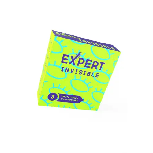 Изображение  Презервативы EXPERT Invisible, ультратонкие, 3шт
