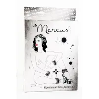 Изображение Marcus by TOYFA Кружевной бондажный комплект TOYFA Marcus (сцепка, наручники и оковы), серебряная