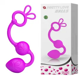 Анально-вагинальные бусы с двумя звеньями Pretty Love Balls