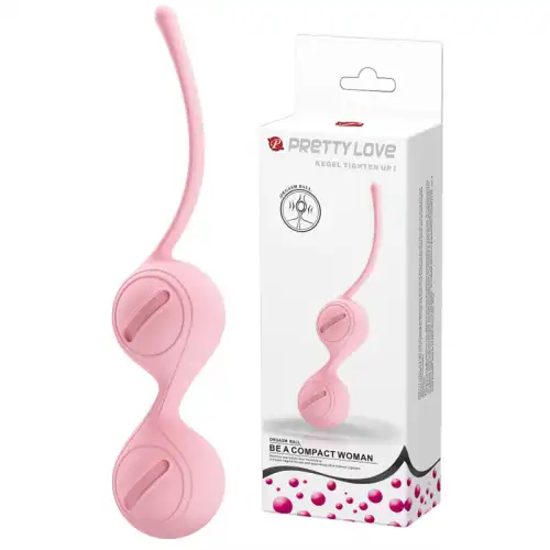 Фото Pretty Love, Китай Вагинальные шарики со смещённым центром тяжести Pretty Love Kegel Tighten Up I розовые