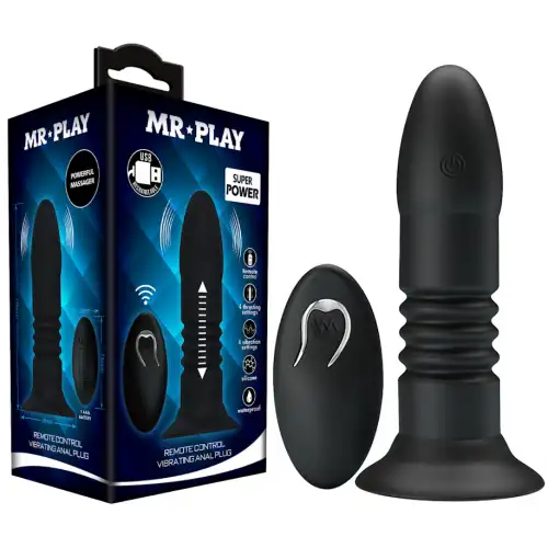 Pretty Love, Китай Анальная вибровтулка Mr Play с поступательными движениями и беспроводным управлением — купить в Минске Изображение Pretty Love, Китай Анальная вибровтулка Mr Play с поступательными движениями и беспроводным управлением