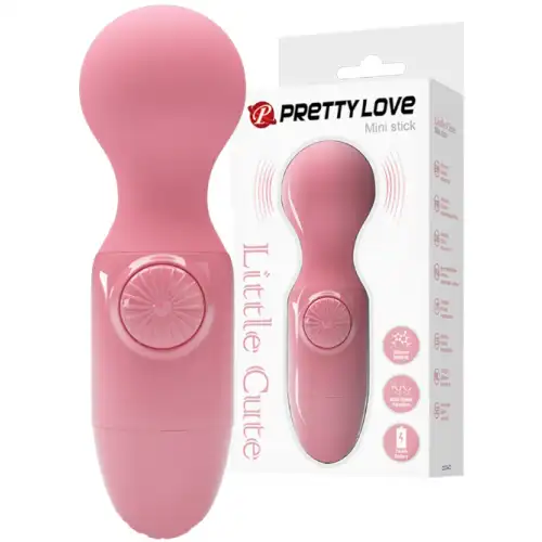 Изображение Pretty Love Компактный розовый вибромассажер Pretty Love Mini Stick