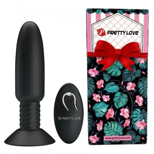 Фото Pretty Love, Китай Анальная вибровтулка с ротацией и беспроводным управлением Pretty Love