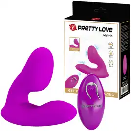 Вибростимулятор простаты со стимулятором промежности Pretty Love Melvin с пультом ДУ