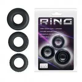 Набор из трех разных эрекционных колец Ring