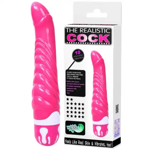 Фото Baile, Китай Рельефный вибратор The Realistic Cock розовый 22 см