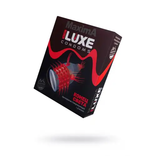 Luxe Презервативы Luxe, maxima, «Конец света», 18 см, 5,2 см, 1 шт. — купить в Минске Фото Luxe Презервативы Luxe, maxima, «Конец света», 18 см, 5,2 см, 1 шт.