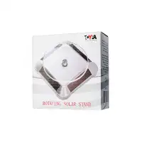 Изображение TOYFA Basic Вращающаяся подставка TOYFA на солнечных батареях, ABS пластик, серебряная, 10 см