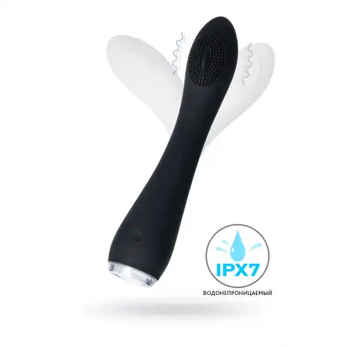 Изображение  Вибратор PPP SHIO-PRO, силикон, черный, 21 см