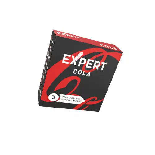 Фото  Презервативы EXPERT Cola, аромат Колы , 3 шт