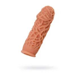Насадка реалистичная KOKOS EXTREME SLEEVE 12-M с дополнительной стимуляцией, TPE, телесная, 15.8 см