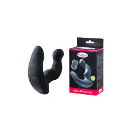 Стимулятор простаты MALESATION Anal-Pleasure, силикон, черный, 3,2 см