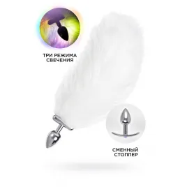 Втулка со светящимся хвостом Metal by TOYFA, металл, серебристая, 25,5 см