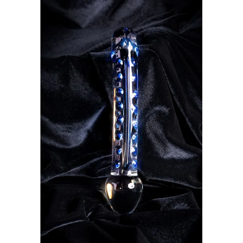 Фото Sexus Glass Двусторонний фаллоимитатор Sexus Glass, стекло, прозрачный, 20 см