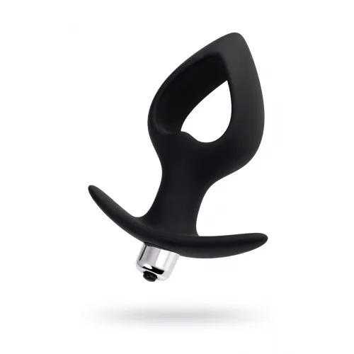 Изображение POPO Pleasure by TOYFA Анальная вибровтулка-расширитель POPO Pleasure by TOYFA Cordis M, силикон, черная, 14 см, Ø 5,5