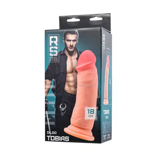 Изображение RealStick Elite by TOYFA Реалистичный фаллоимитатор TOYFA RealStick Elite Tobias, TPR, телесный, 18 см