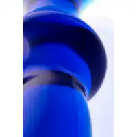 Фото Sexus Glass Анальная втулка Sexus Glass, стекло, синяя, 13,5 см, Ø 4,5 см