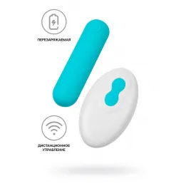 Вибропуля A-Toys by TOYFA TNIM, силикон, голубой, 6,5 см
