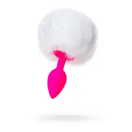 Анальная втулка с хвостом ToDo by Toyfa Sweet bunny, силикон, розовый, 13 см, Ø 2,8 см, 43 г