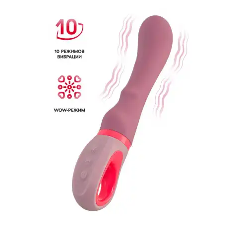 Фото Flovetta by toyfa, Китай Вибратор Flovetta ROSE, силикон, розовый, 19 см