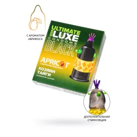 Презервативы Luxe, black ultimate, «Хозяин тайги», абрикос, 18 см, 5,2 см, 1 шт.