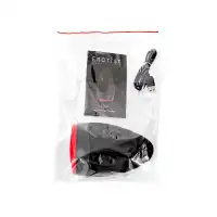 TOYFA Basic Перезаряжаемый мастурбатор Lava с подогревом, силикон, черный, 13 см (в пакете)