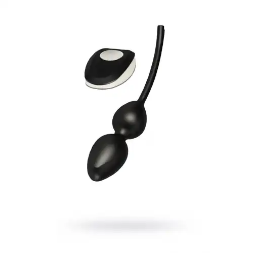 Изображение MYSTIM Вагинальные шарики Mystim Jane Untamed Geisha Balls vibe, с вибрацией, силикон, черные