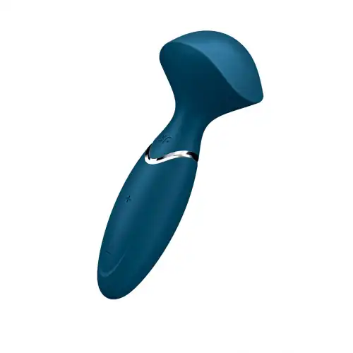 Фото  Вибромассажер для всего тела Satisfyer Mini Wand-er, силикон, синий, 16 см