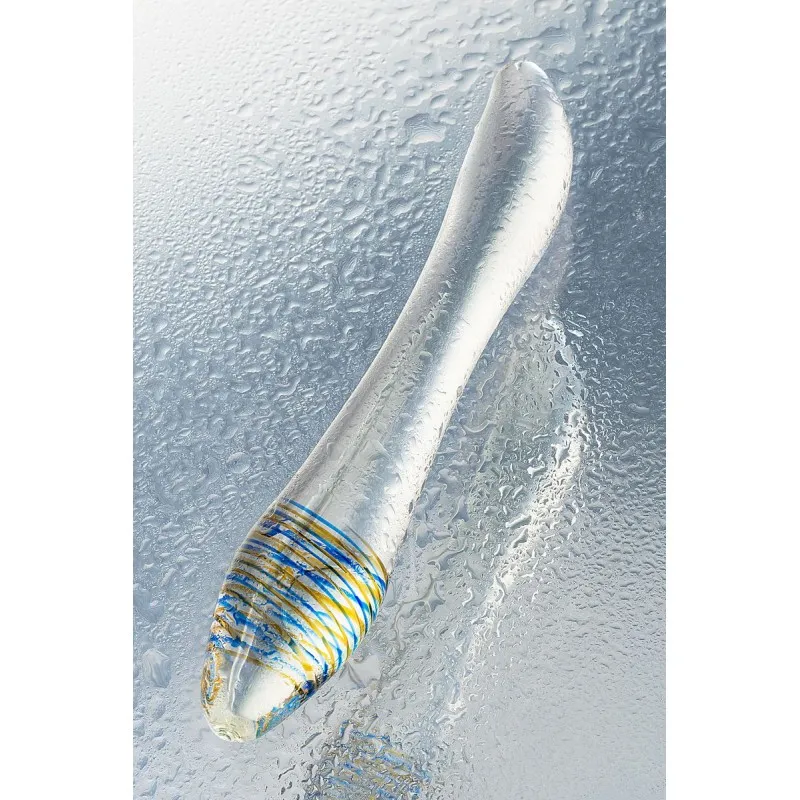 Изображение Sexus Glass Двусторонний фаллоимитатор Sexus Glass, стекло, прозрачный, 22 см