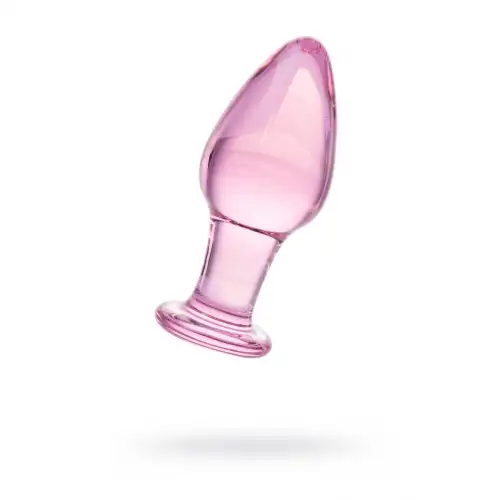 Фото Sexus Glass Анальная втулка Sexus Glass, стекло, розовая, 10 см, Ø 4 см