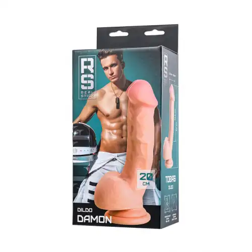 Фото RealStick Elite by TOYFA Реалистичный фаллоимитатор RealStick Elite Damon, TPR, телесный, 20 см