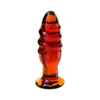 Изображение Sexus Glass Анальная втулка Sexus Glass, стекло, коричневая, 12,5 см, Ø 4 см