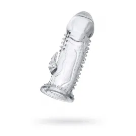 Насадка на пенис с дополнительной стимуляцией A-Toys by TOYFA Ruzy, TPE, прозрачный, 13,5 см