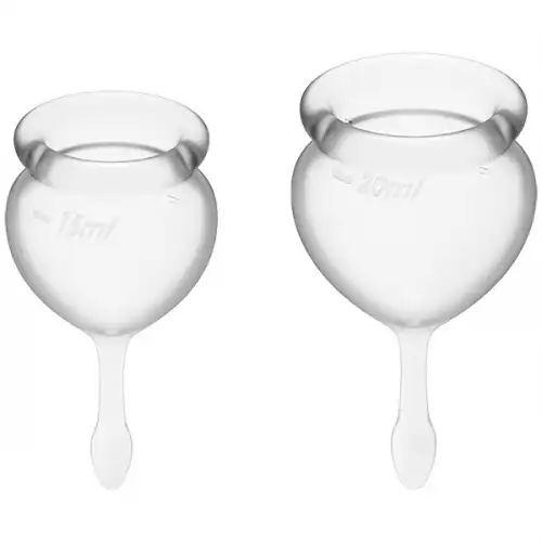 Фото Satisfyer, Германия Набор менструальных чаш Satisfyer Feel Good, прозрачный