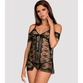 Нежный кружевной беби-долл и трусики Jennifairy L/XL