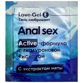 Анальный гель-лубрикант LoveGel E с экстрактом мяты 4 гр, пробник