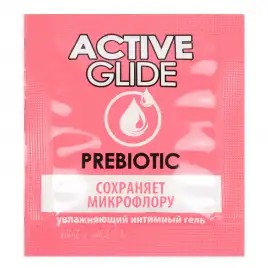 Увлажняющий деликатный интимный гель Active Glide Prebiotic 3 гр, пробник (срок годности 09.2026)