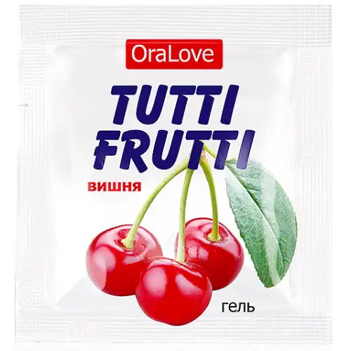 Биоритм, Россия Съедобный лубрикант со вкусом вишни Tutti-Frutti OraLove 4 гр, пробник — купить в Минске Фото Биоритм, Россия Съедобный лубрикант со вкусом вишни Tutti-Frutti OraLove 4 гр, пробник