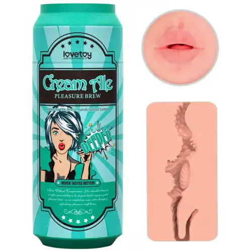 Изображение Lovetoy, Китай Мастурбатор-ротик в форме пивной банки Pleasure Brew Cream Ale