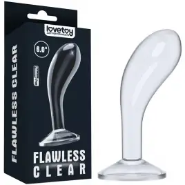 Прозрачный стимулятор простаты Flawless Clear Prostate Plug 15 см