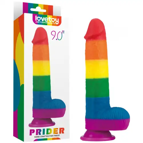 Lovetoy, Китай Радужный фаллоимитатор Prider Dildo 23 см — купить в Минске Фото Lovetoy, Китай Радужный фаллоимитатор Prider Dildo 23 см