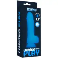 Фото Lovetoy, Китай Светящийся в темноте фаллос на присоске Lumino Play Dildo 19 см
