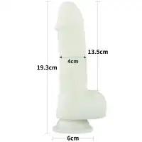Фото Lovetoy, Китай Светящийся в темноте фаллос на присоске Lumino Play Dildo 19 см