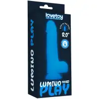 Фото Lovetoy, Китай Светящийся в темноте фаллос на присоске Lumino Play Dildo 21 см