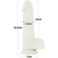 Фото Lovetoy, Китай Светящийся в темноте фаллос на присоске Lumino Play Dildo 21 см