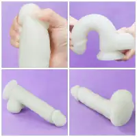 Фото Lovetoy, Китай Светящийся в темноте фаллос на присоске Lumino Play Dildo 21 см