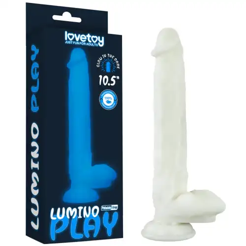 Lovetoy, Китай Светящийся в темноте фаллос на присоске Lumino Play Dildo 27 см — купить в Минске Фото Lovetoy, Китай Светящийся в темноте фаллос на присоске Lumino Play Dildo 27 см