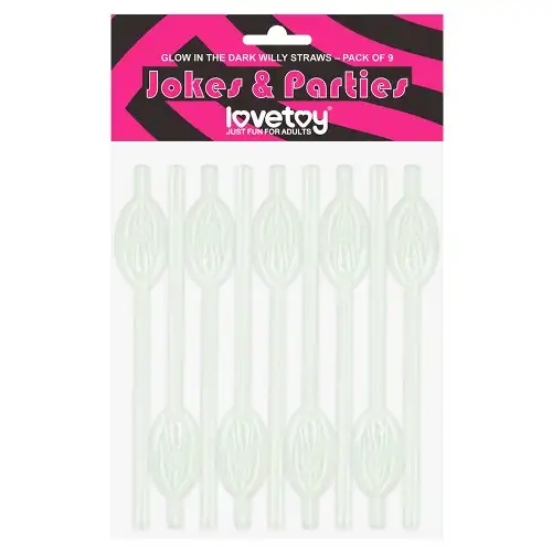 Изображение Lovetoy, Китай Трубочки светящиеся в темноте Glow in the Dark Pussy Straws 9 шт