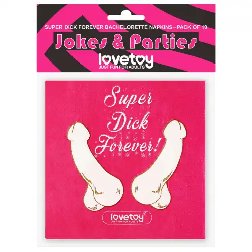Фото Lovetoy, Китай Бумажные салфетки Super Dick Forever 10 шт